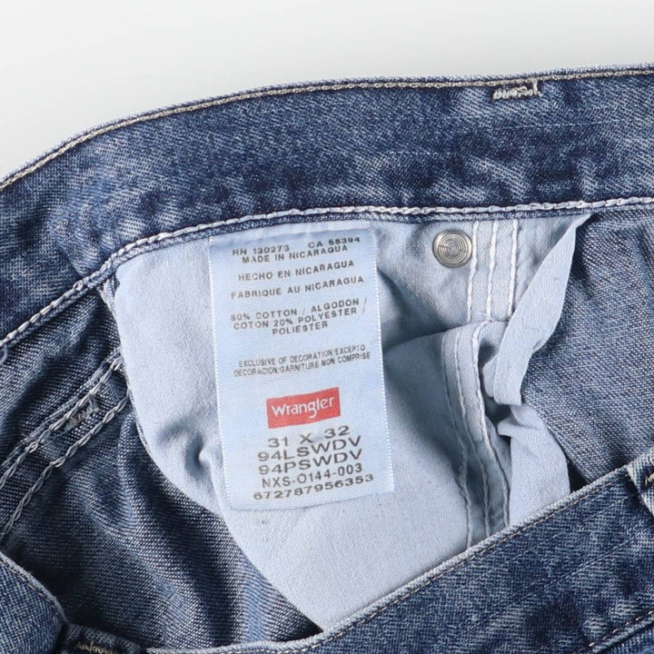 00'S Wrangler Denim Painter Pants Men's W31 equivalent cotton blue type Vintage Second Hand