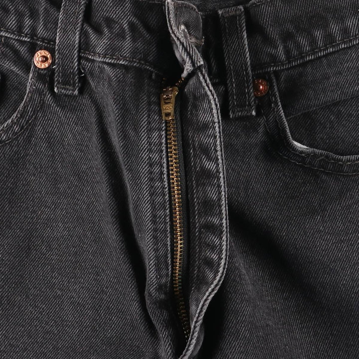 Levi's 512 Slim Fit Straight Leg Black Denim Pants, Made in Canada, Women's Size L (W28) cotton black type Vintage Second Hand