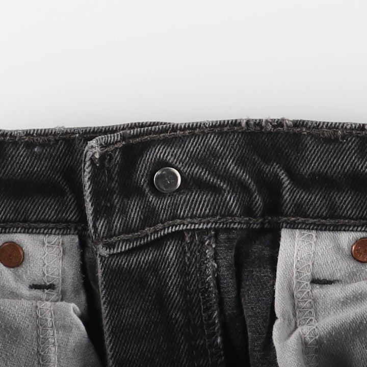 Levi's 512 Slim Fit Straight Leg Black Denim Pants, Made in Canada, Women's Size L (W28) cotton black type Vintage Second Hand