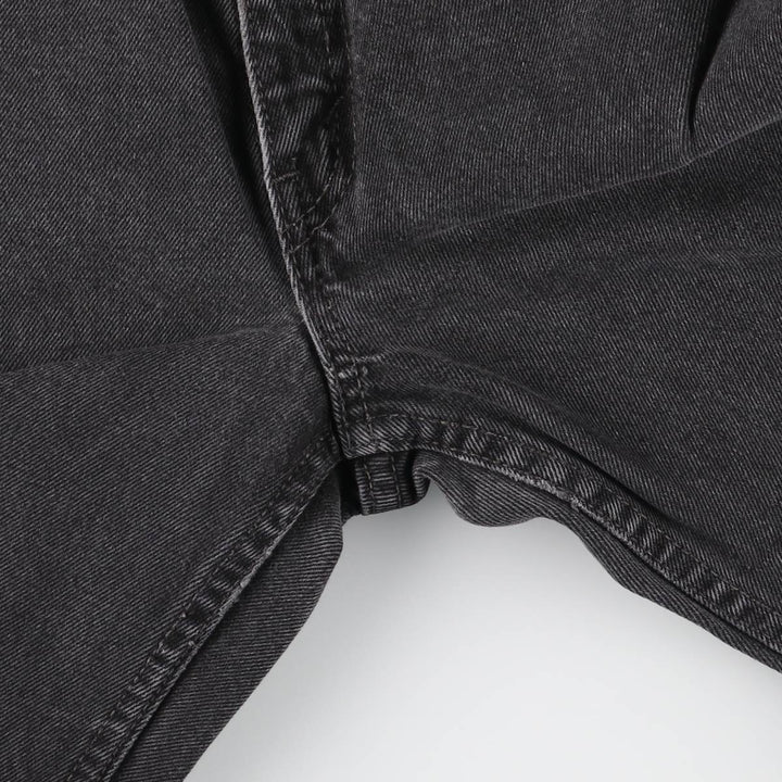 Levi's 512 Slim Fit Straight Leg Black Denim Pants, Made in Canada, Women's Size L (W28) cotton black type Vintage Second Hand