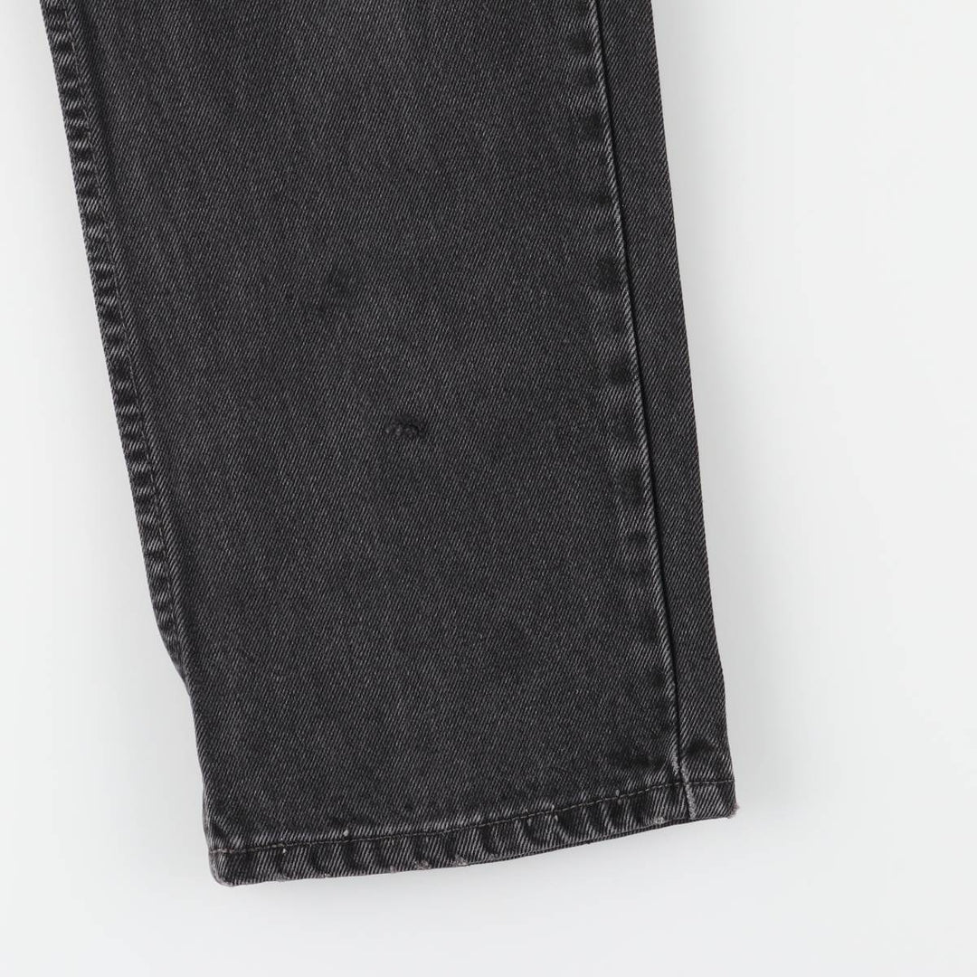 Levi's 512 Slim Fit Straight Leg Black Denim Pants, Made in Canada, Women's Size L (W28) cotton black type Vintage Second Hand