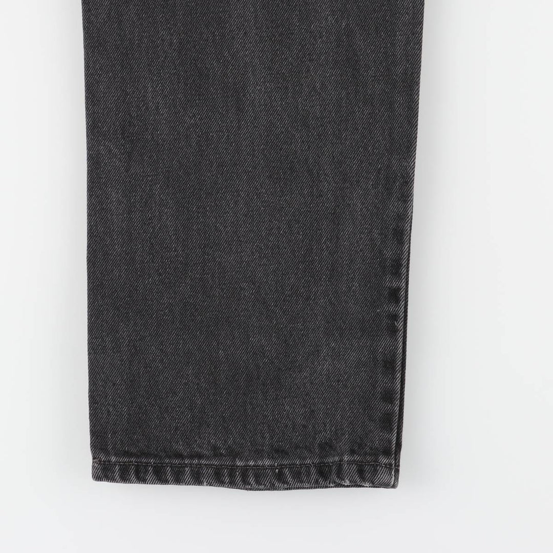Levi's 512 Slim Fit Straight Leg Black Denim Pants, Made in Canada, Women's Size L (W28) cotton black type Vintage Second Hand