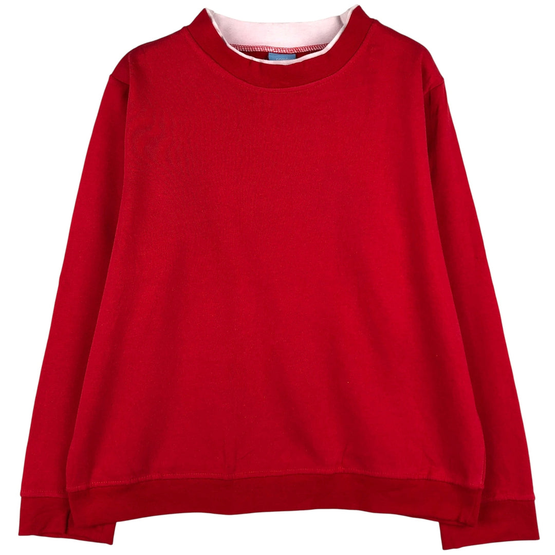 COMFORT CORNER Vintage Men's Blank Sweatshirt (Size L) cotton red type Vintage Second Hand
