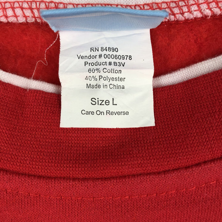 COMFORT CORNER Vintage Men's Blank Sweatshirt (Size L) cotton red type Vintage Second Hand
