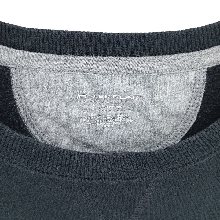 TEK GEAR Plain Blank Sweatshirt, Men's Size Small cotton black type Vintage Second Hand