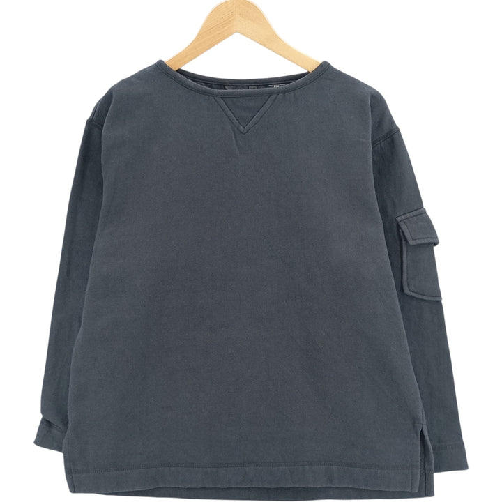 EVR plain blank sweatshirt, men's size M cotton black type Vintage Second Hand