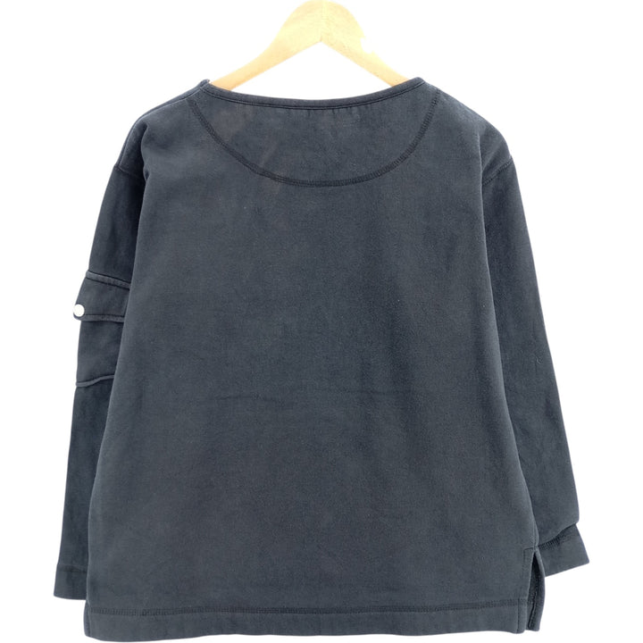 EVR plain blank sweatshirt, men's size M cotton black type Vintage Second Hand