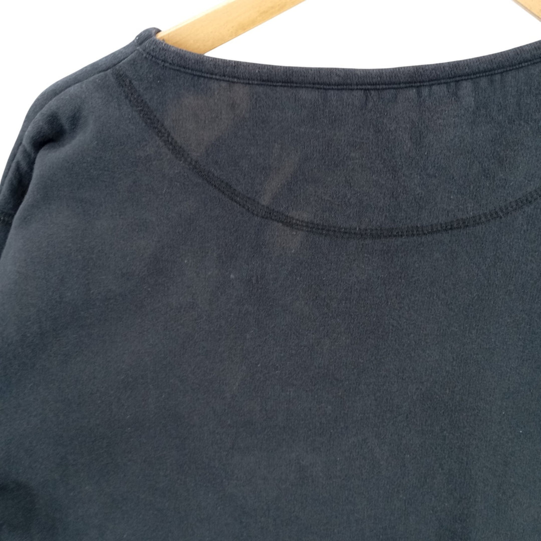 EVR plain blank sweatshirt, men's size M cotton black type Vintage Second Hand