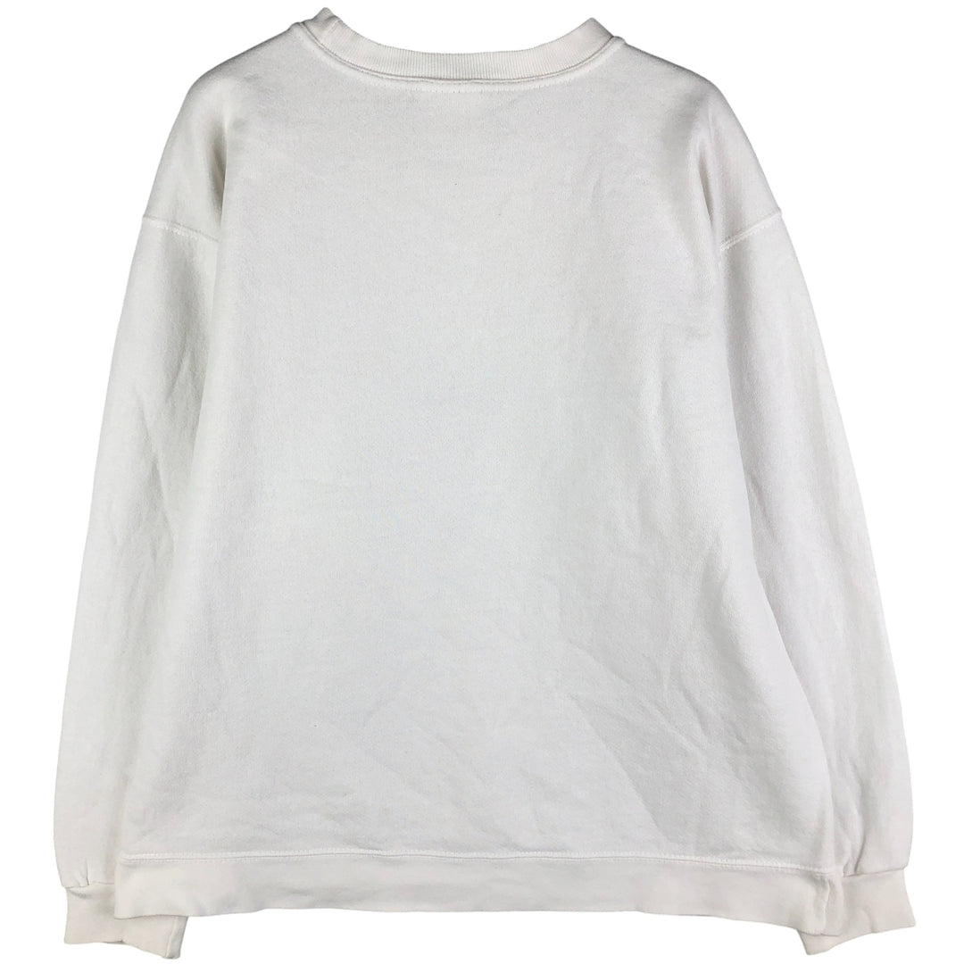 Vintage 90'S Nike logo sweatshirt, Made in USA, Men's size M cotton white type Vintage Second Hand