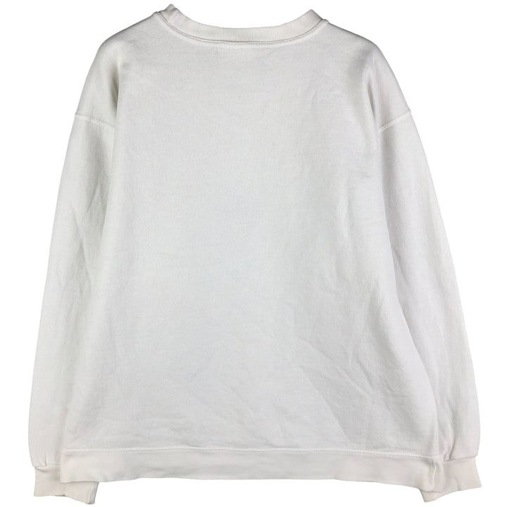 Vintage 90'S Nike logo sweatshirt, Made in USA, Men's size M cotton white type Vintage Second Hand