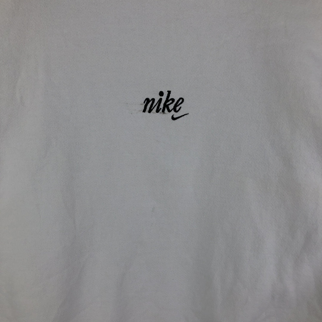 Vintage 90'S Nike logo sweatshirt, Made in USA, Men's size M cotton white type Vintage Second Hand