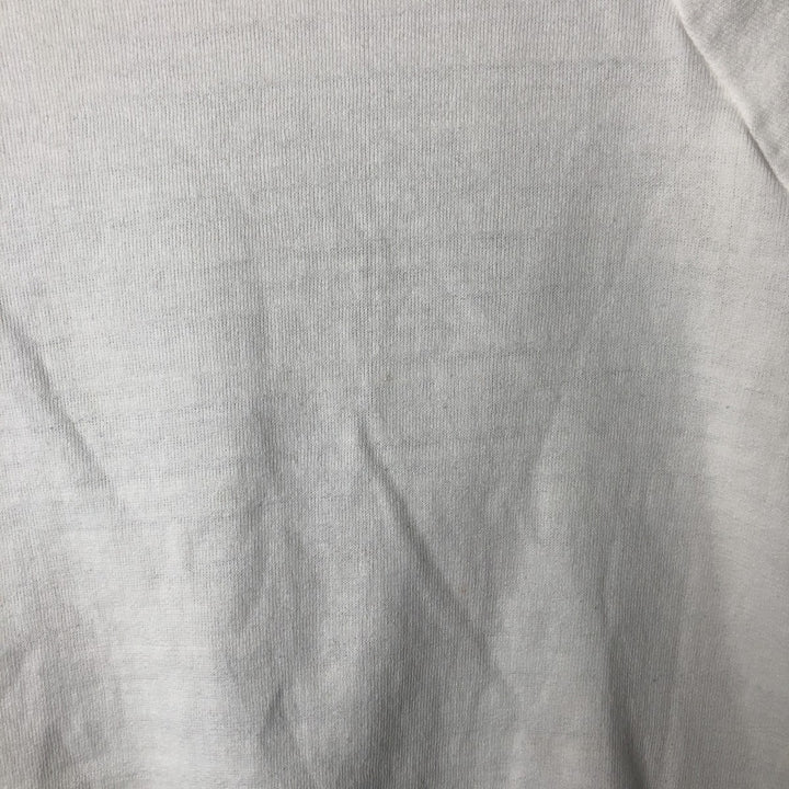 Vintage printed sweatshirt, men's M size cotton white type Vintage Second Hand