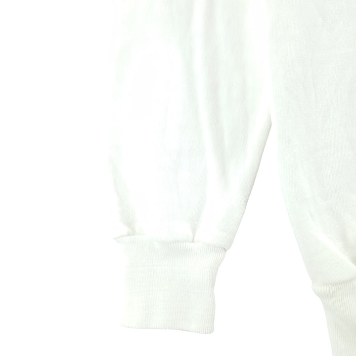 Vintage printed sweatshirt, men's M size cotton white type Vintage Second Hand