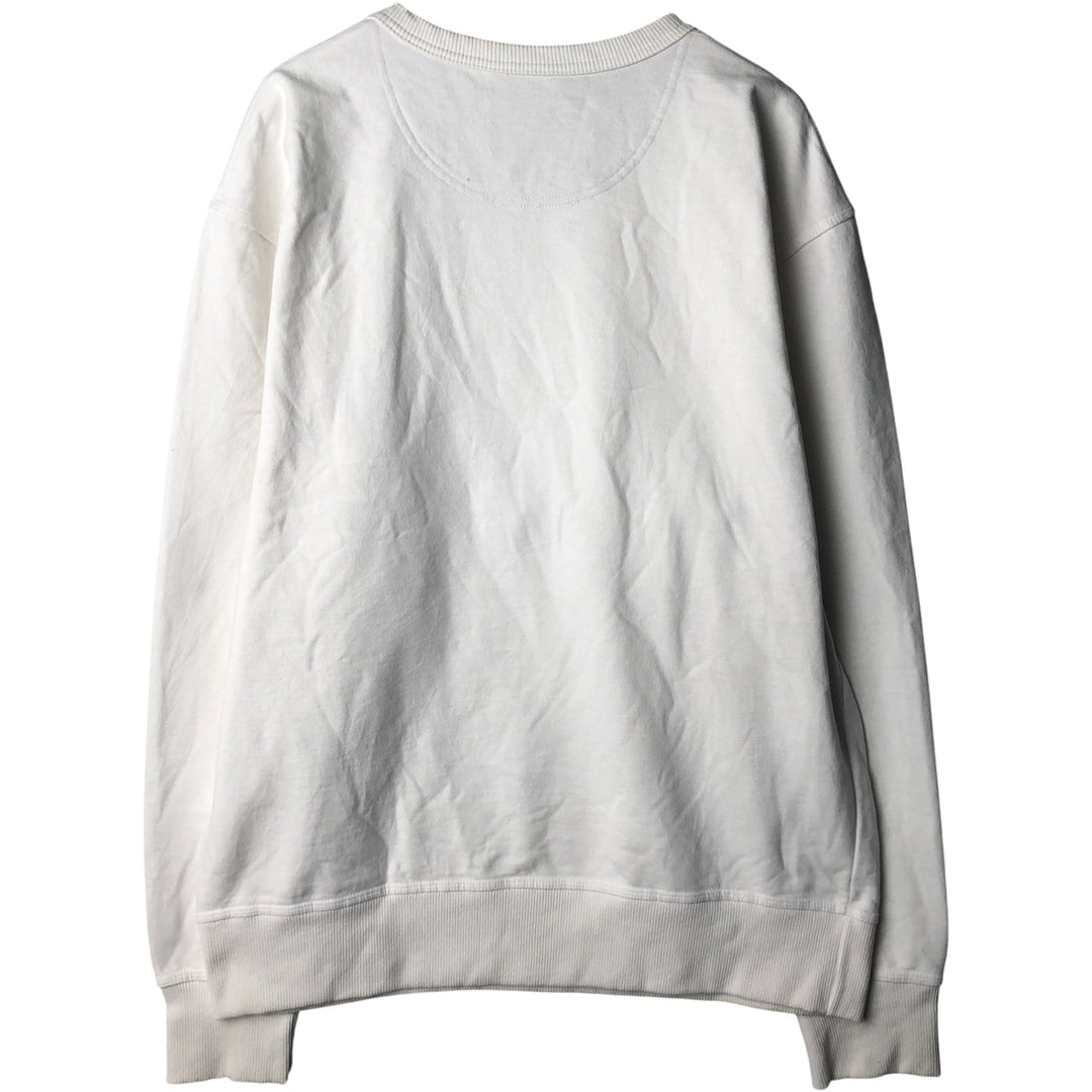 Champion Authentic Logo Sweatshirt, Men's Size L cotton white type Vintage Second Hand