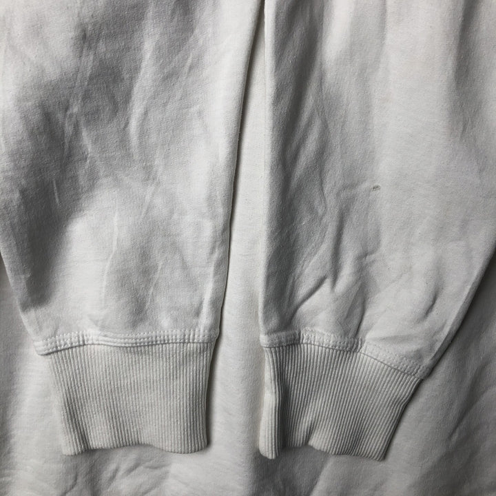 Champion Authentic Logo Sweatshirt, Men's Size L cotton white type Vintage Second Hand