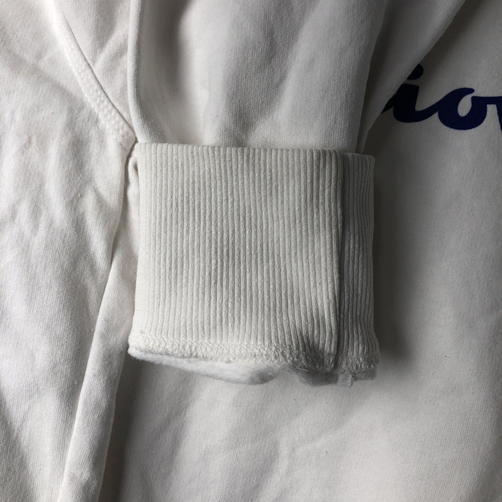 Champion Authentic Logo Sweatshirt, Men's Size L cotton white type Vintage Second Hand