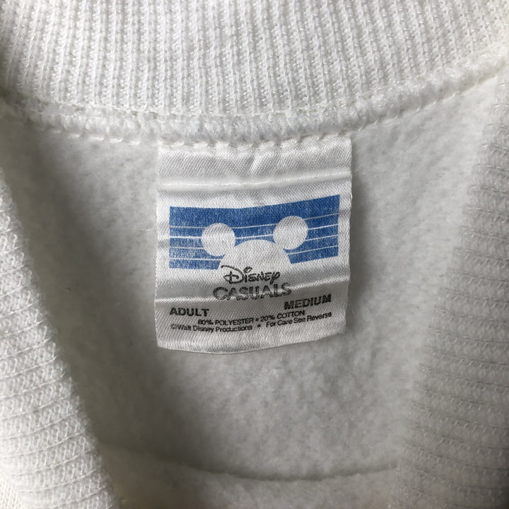 Vintage 1980'S Disney Disneyland 30th Anniversary Character Sweatshirt, Men's Size Medium polyester white type Vintage Second Hand