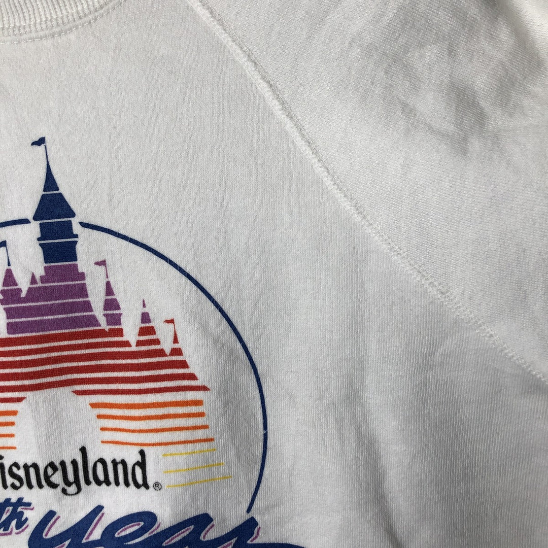 Vintage 1980'S Disney Disneyland 30th Anniversary Character Sweatshirt, Men's Size Medium polyester white type Vintage Second Hand