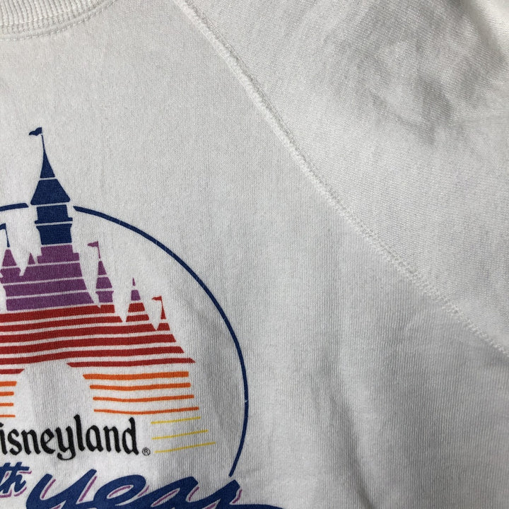 Vintage 1980'S Disney Disneyland 30th Anniversary Character Sweatshirt, Men's Size Medium polyester white type Vintage Second Hand