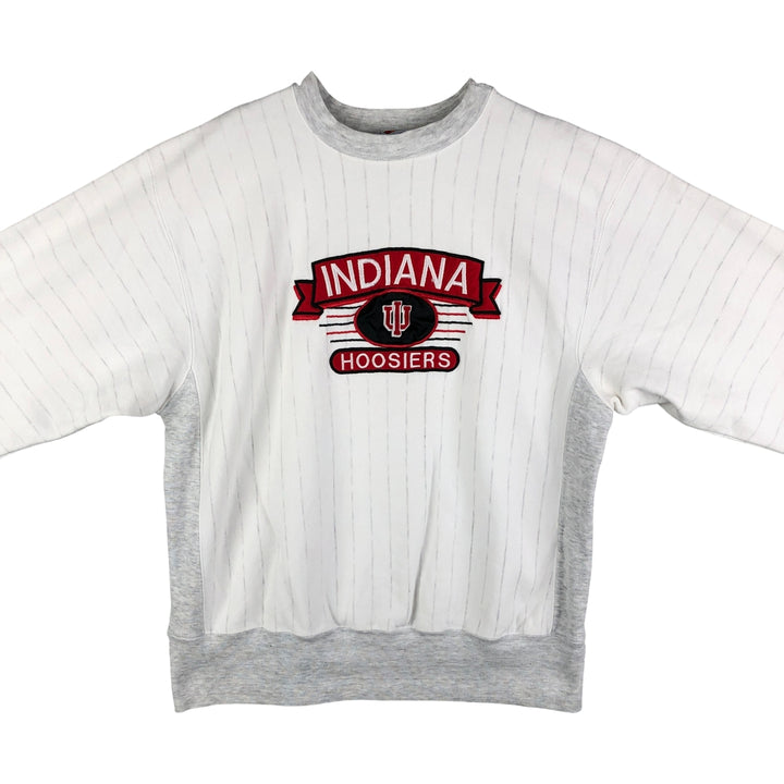 Vintage 90'S Midwest Striped College Sweatshirt, Men's Size XL unclear white type Vintage Second Hand