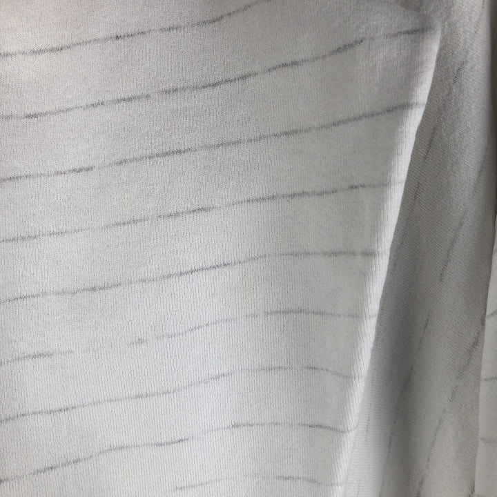 Vintage 90'S Midwest Striped College Sweatshirt, Men's Size XL unclear white type Vintage Second Hand