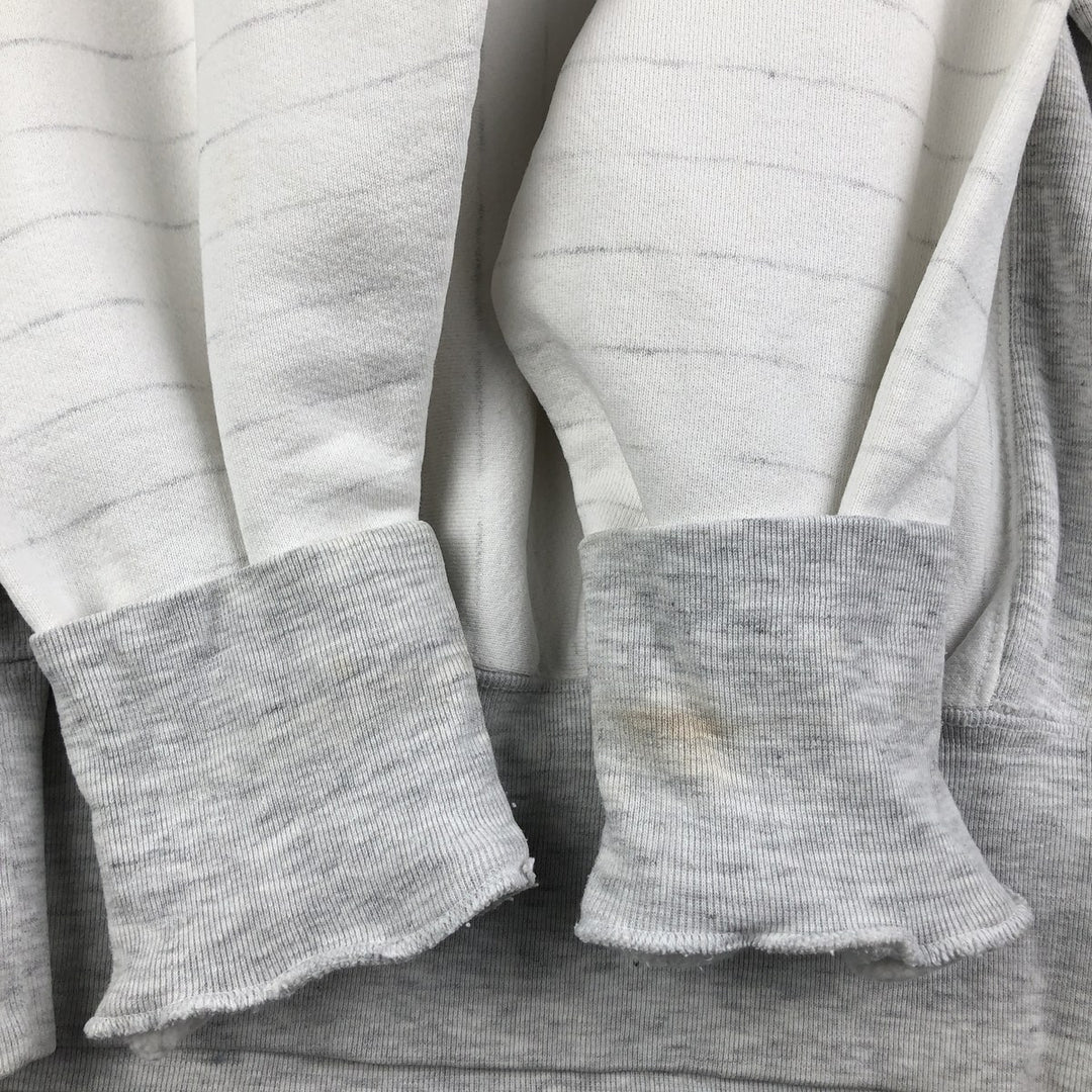 Vintage 90'S Midwest Striped College Sweatshirt, Men's Size XL unclear white type Vintage Second Hand