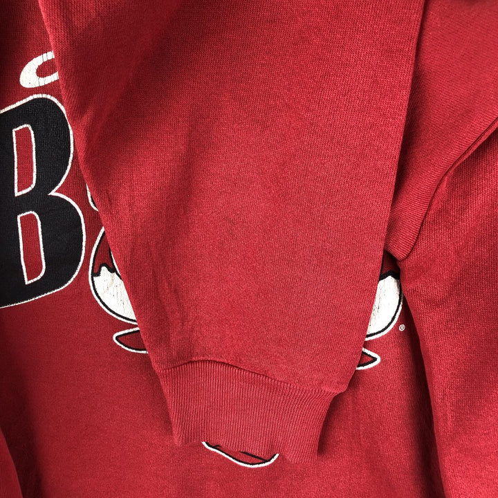 NBA Chicago Bulls logo sweatshirt, men's size L unclear red type Vintage Second Hand