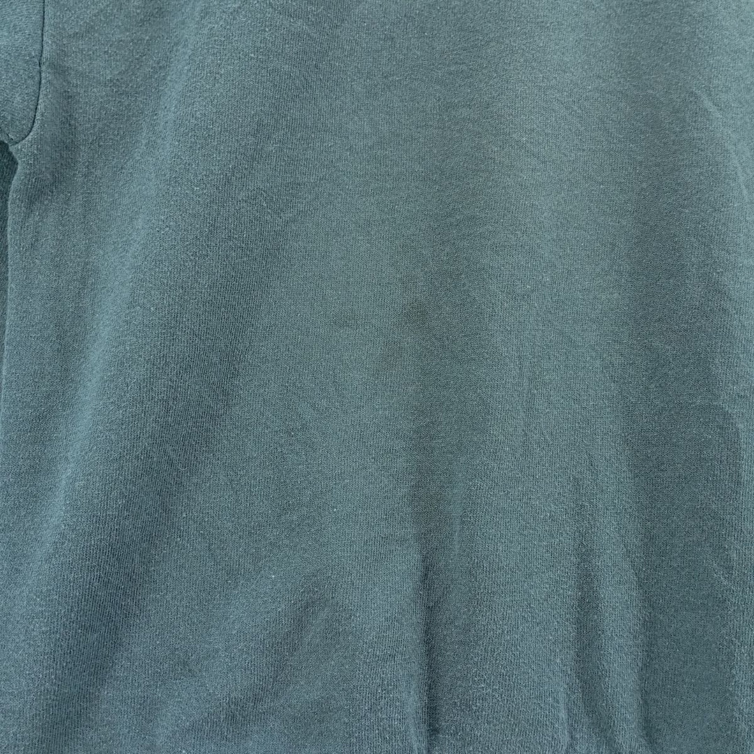 CHALK LINE. Plain blank sweatshirt, Made in USA, Men's size L cotton Green type dark green Vintage Second Hand
