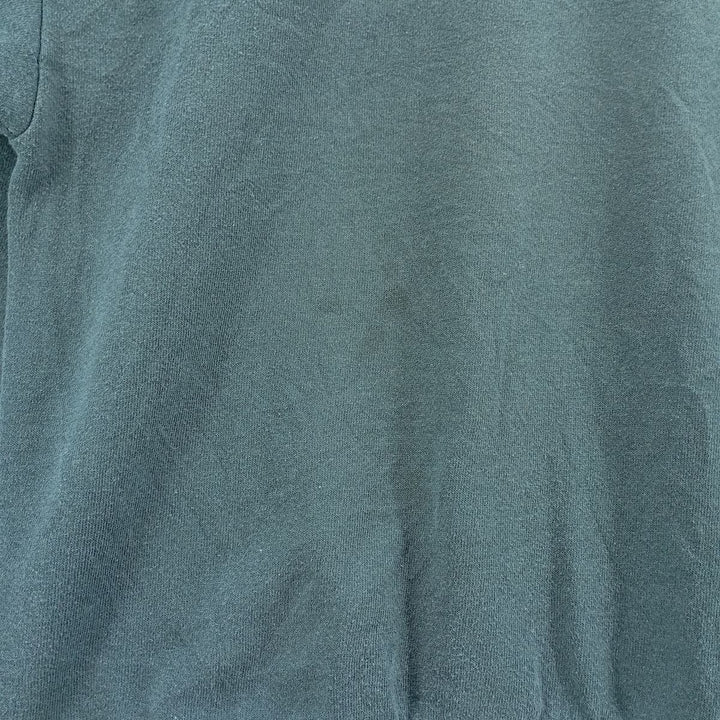 CHALK LINE. Plain blank sweatshirt, Made in USA, Men's size L cotton Green type dark green Vintage Second Hand