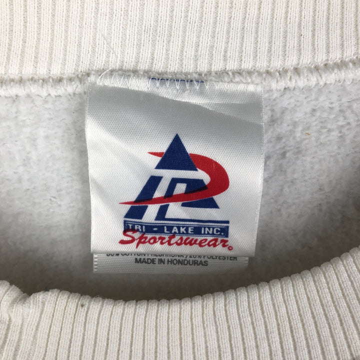 2000'S TRI-LAKE OHIO STATE Ohio State University college sweatshirt, men's size L cotton white type Vintage Second Hand