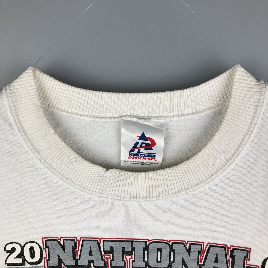 2000'S TRI-LAKE OHIO STATE Ohio State University college sweatshirt, men's size L cotton white type Vintage Second Hand