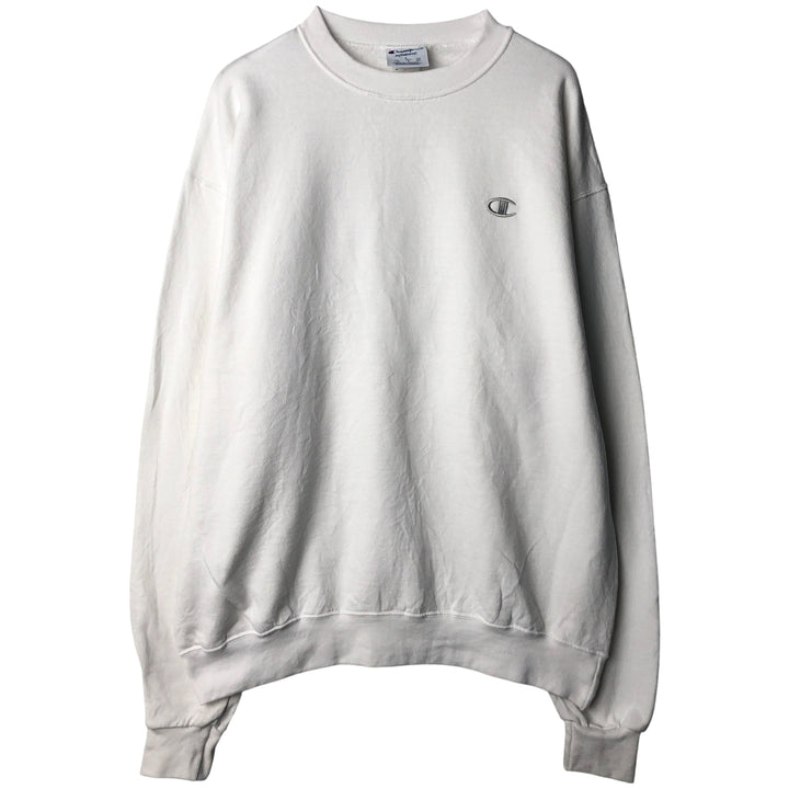 Champion Authentic One-Point Logo Sweatshirt, Men's Size L unclear white type Vintage Second Hand