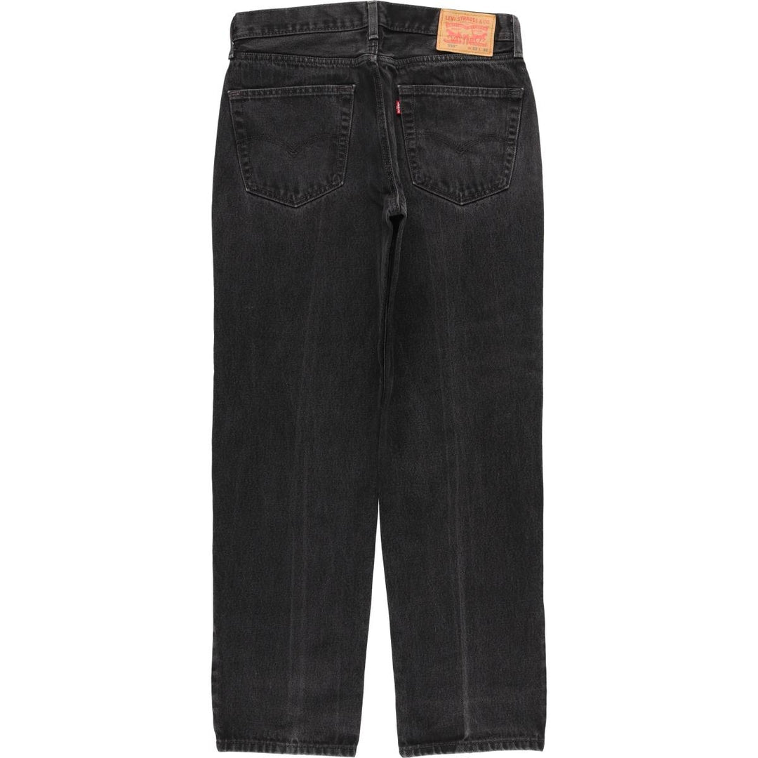 Levi's 550 Black Denim Tapered Denim Pants Men's W33 cotton black type Vintage Second Hand