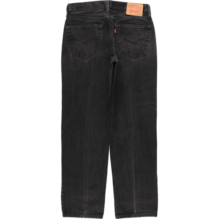 Levi's 550 Black Denim Tapered Denim Pants Men's W33 cotton black type Vintage Second Hand