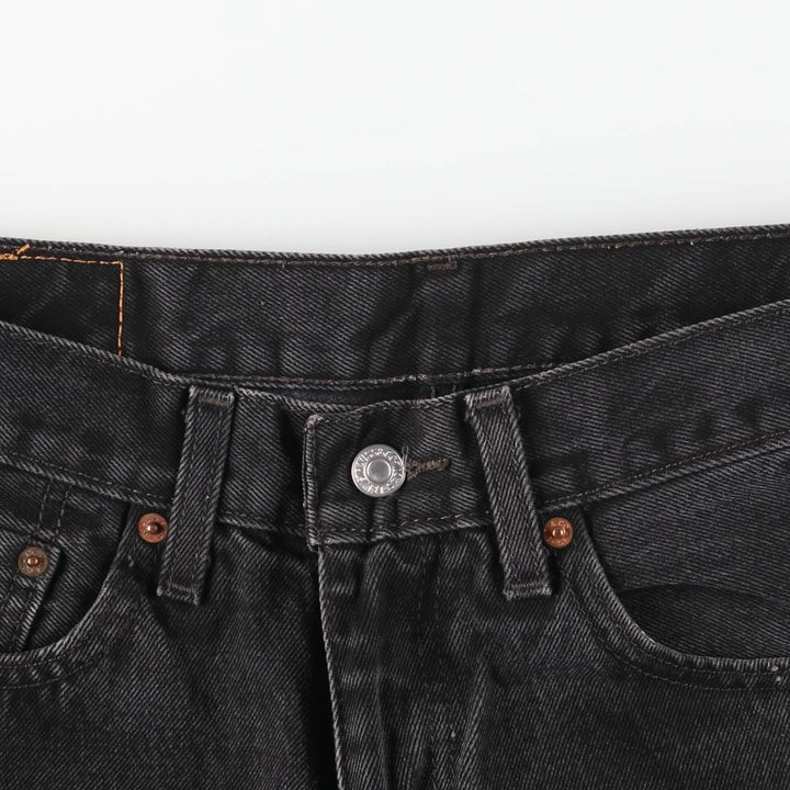 Levi's 550 Black Denim Tapered Denim Pants Men's W33 cotton black type Vintage Second Hand