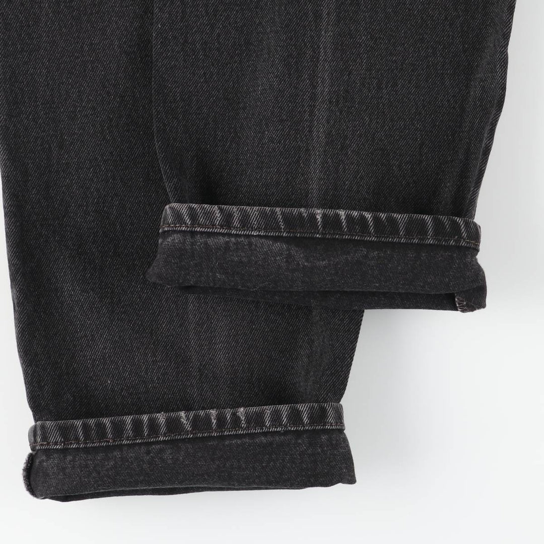 Levi's 550 Black Denim Tapered Denim Pants Men's W33 cotton black type Vintage Second Hand
