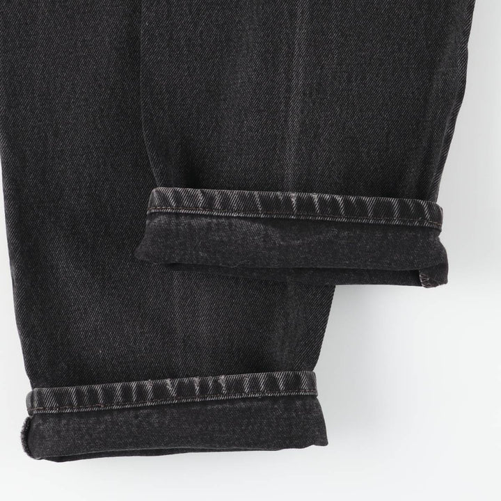 Levi's 550 Black Denim Tapered Denim Pants Men's W33 cotton black type Vintage Second Hand