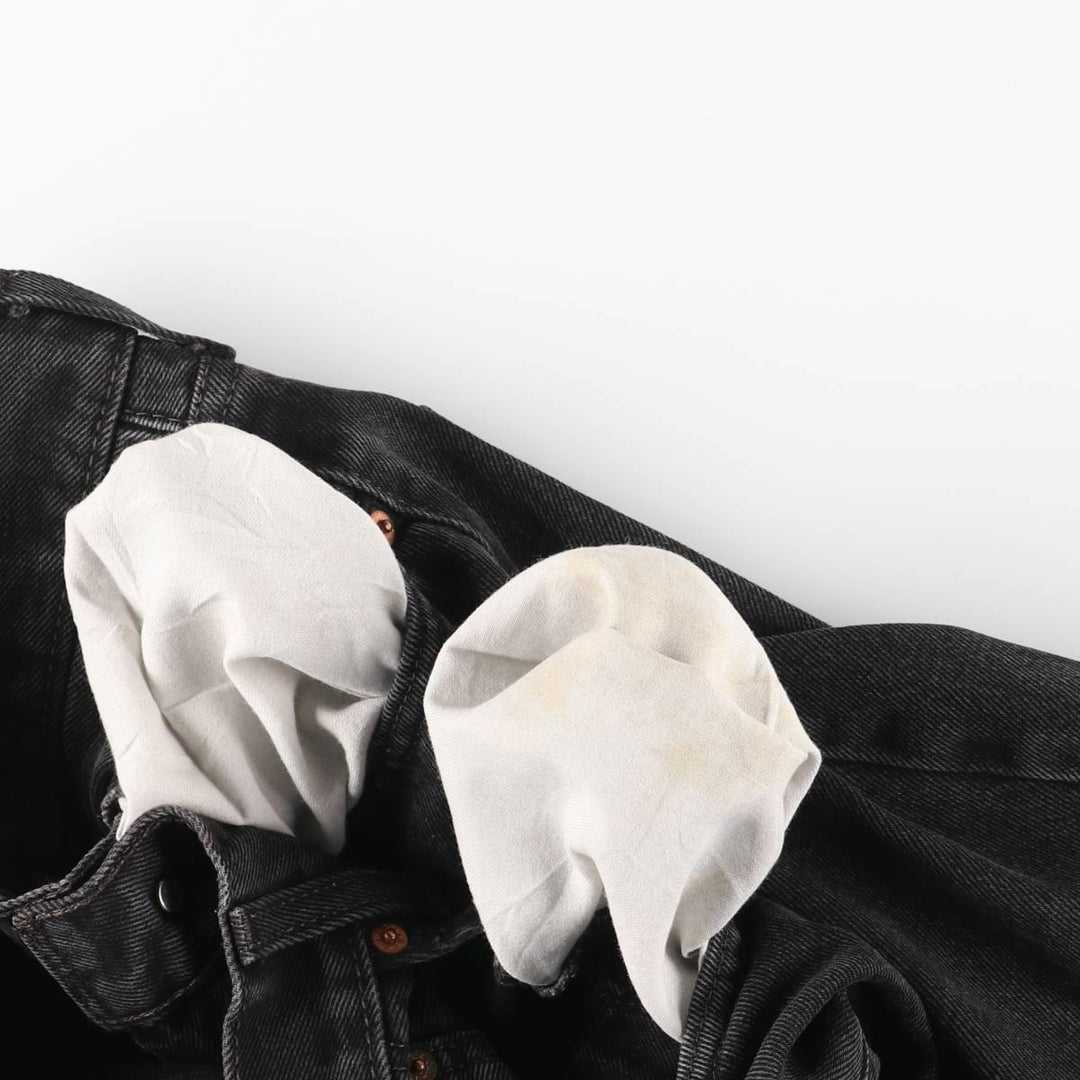 Levi's 550 Black Denim Tapered Denim Pants Men's W33 cotton black type Vintage Second Hand