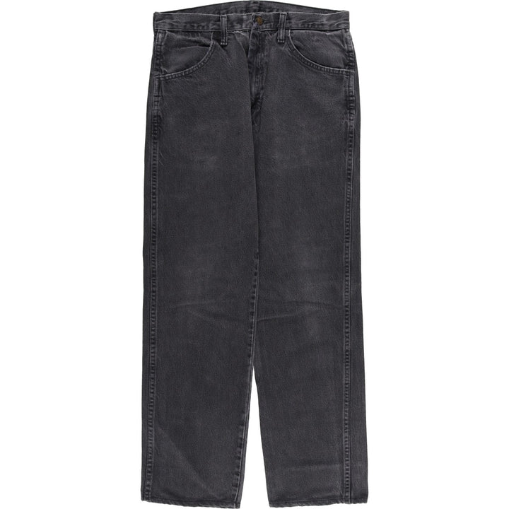 Rustler Black Denim Straight Denim Pants for Men, W31 equivalent cotton black type Vintage Second Hand