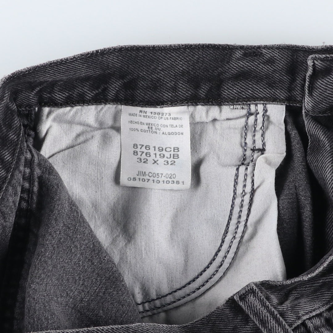 Rustler Black Denim Straight Denim Pants for Men, W31 equivalent cotton black type Vintage Second Hand