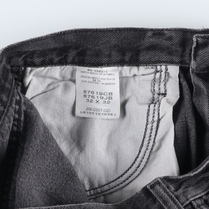 Rustler Black Denim Straight Denim Pants for Men, W31 equivalent cotton black type Vintage Second Hand