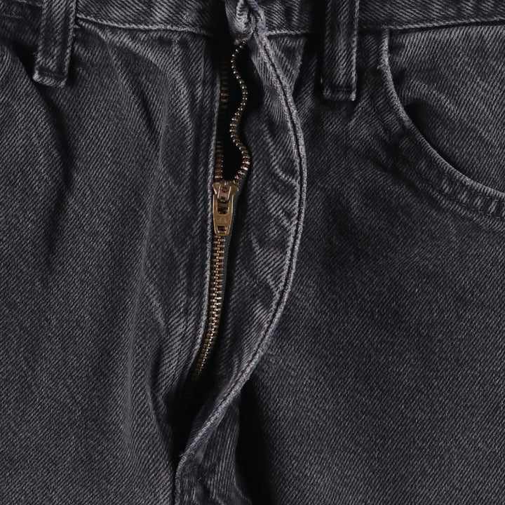 Rustler Black Denim Straight Denim Pants for Men, W31 equivalent cotton black type Vintage Second Hand