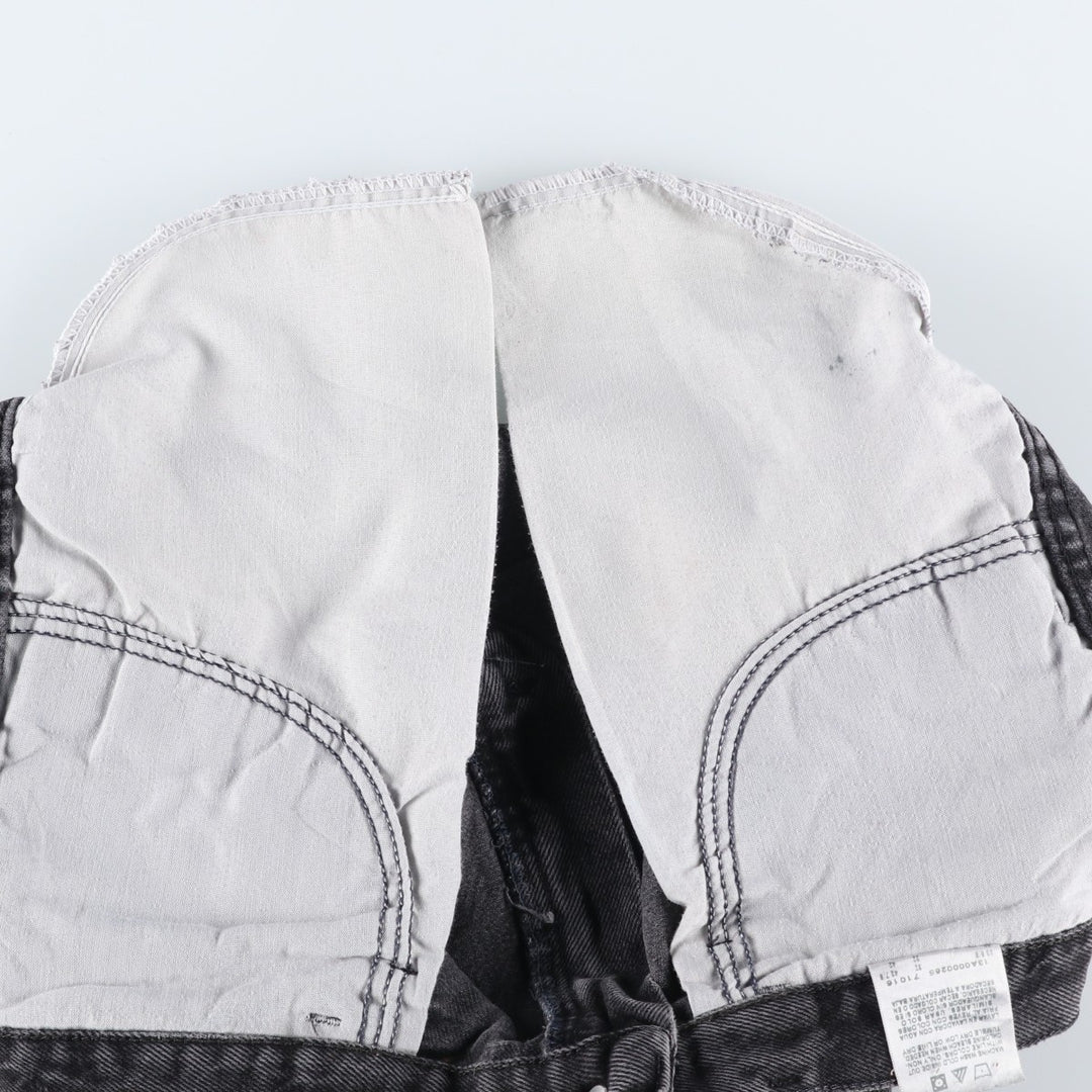 Rustler Black Denim Straight Denim Pants for Men, W31 equivalent cotton black type Vintage Second Hand