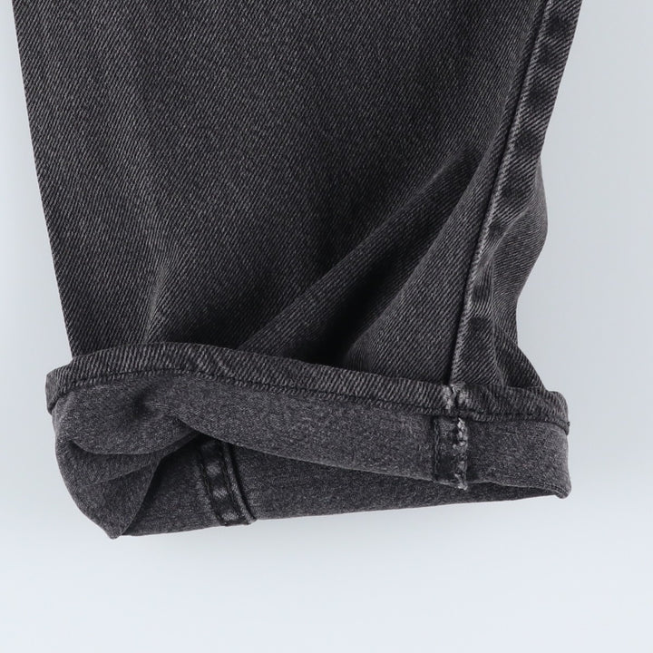Rustler Black Denim Straight Denim Pants for Men, W31 equivalent cotton black type Vintage Second Hand