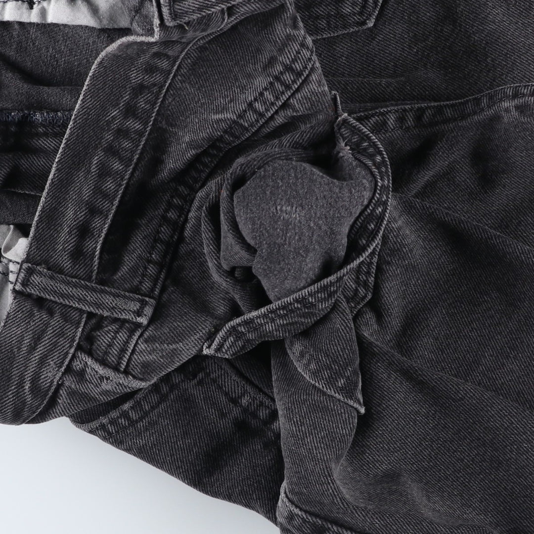Rustler Black Denim Straight Denim Pants for Men, W31 equivalent cotton black type Vintage Second Hand