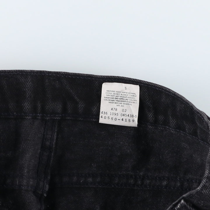 90'S Levi's 40550-4159 Relaxed Fit Tapered Leg Denim Pants with Orange Tab, Men's Size W31 cotton black type Vintage Second Hand