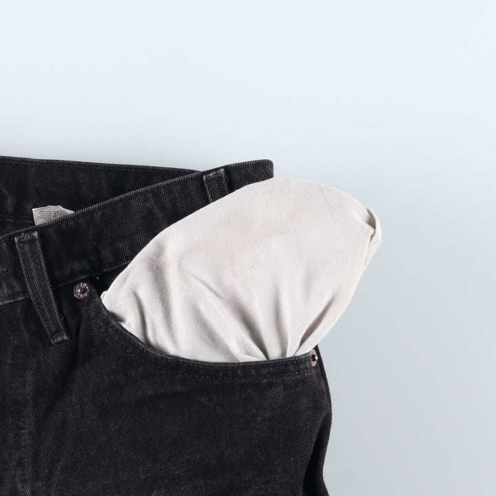90'S Levi's 40550-4159 Relaxed Fit Tapered Leg Denim Pants with Orange Tab, Men's Size W31 cotton black type Vintage Second Hand