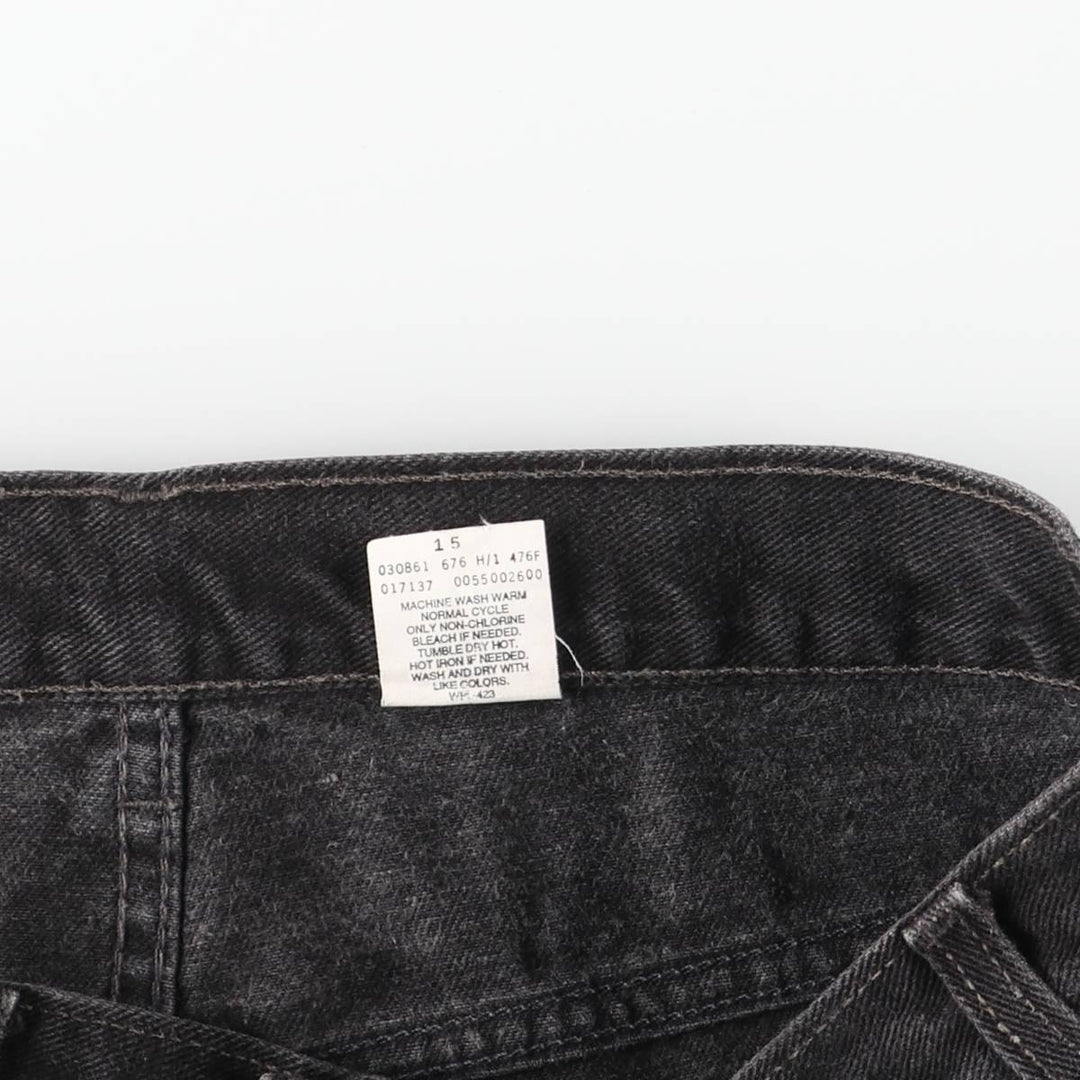 90s-00'S Levi's 550 Relaxed Fit Tapered Black Denim Pants, Made in Canada, Men's Size 36 cotton black type Vintage Second Hand