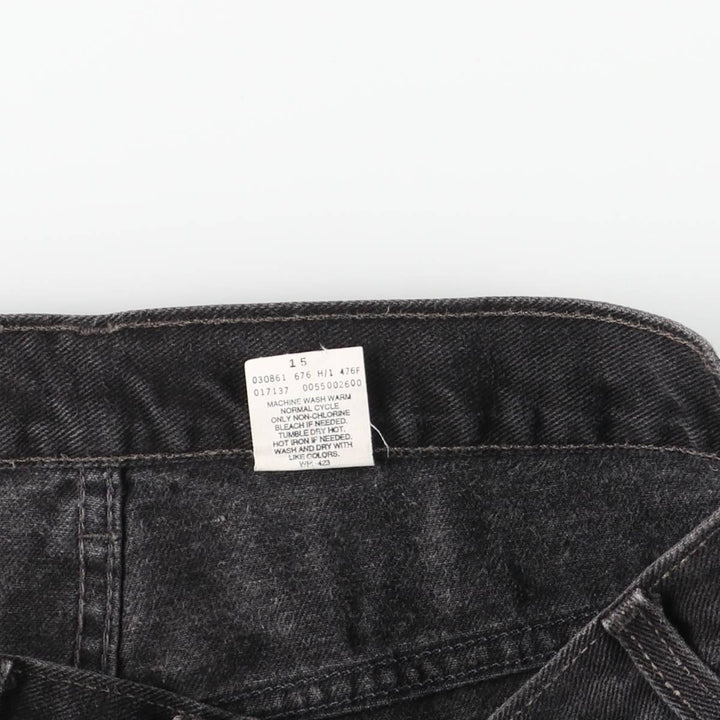 90s-00'S Levi's 550 Relaxed Fit Tapered Black Denim Pants, Made in Canada, Men's Size 36 cotton black type Vintage Second Hand