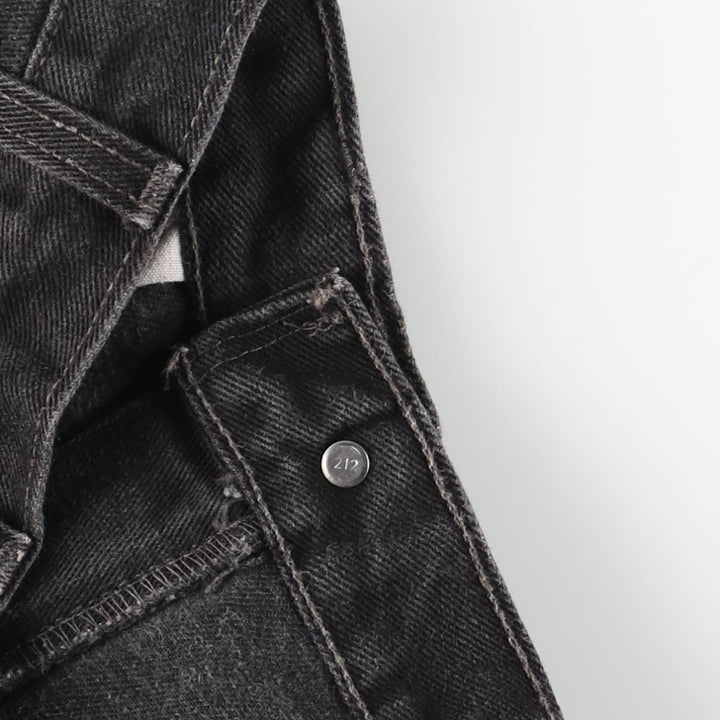 90s-00'S Levi's 550 Relaxed Fit Tapered Black Denim Pants, Made in Canada, Men's Size 36 cotton black type Vintage Second Hand